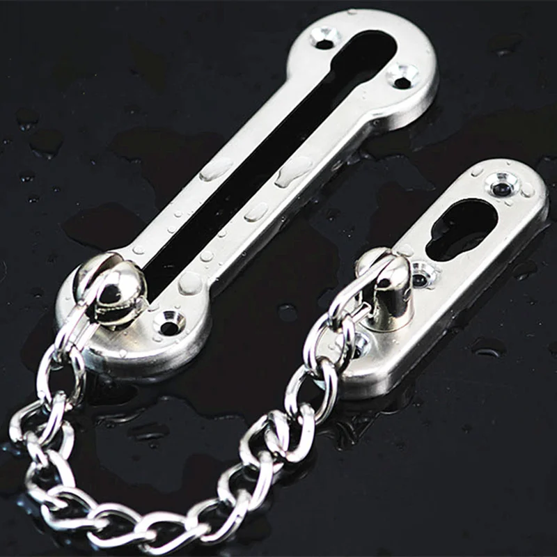 High safety stainless steel security door locks chain sliding anti