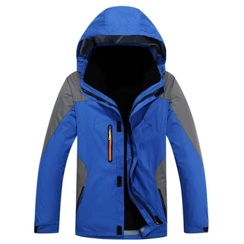 

Men 3 In 1 Winter 2 Pieces Fleece Warm Jacket Outdoor Sports Windbreaker Hiking Camping Skiing Brand Coats