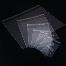 Rongho 200 шт 4 размера прозрачный самоклеющийся запечатанный Opp пластиковый мешочек саше подарочная сумка для ювелирных изделий Свадебная вечеринка упаковка бус
