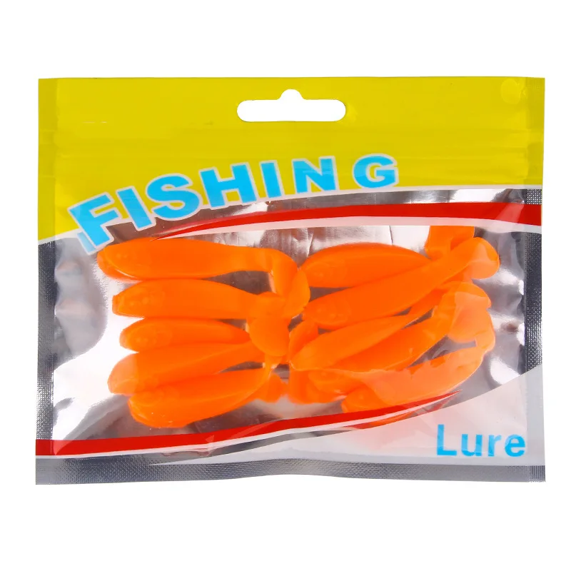 Color Soft Lure Bait Freshwater Fishing 2g/5cm 10/PCS Bionic Fishing Bait T-tail Silicone Bait Fishing Tackle jooyoo
