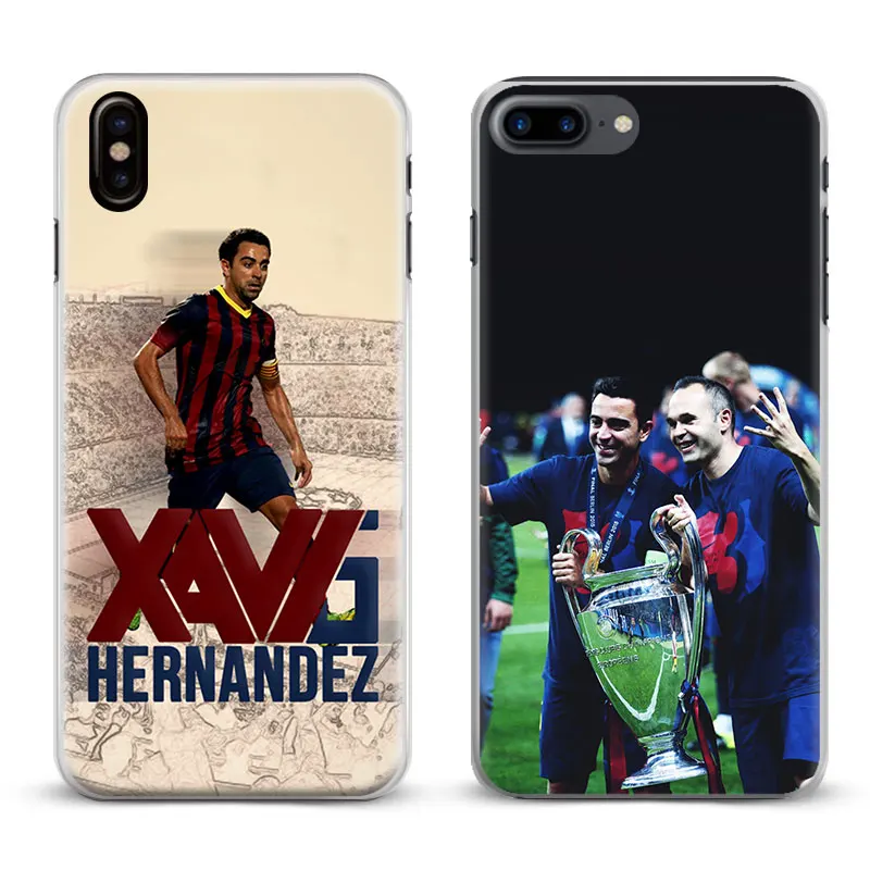 

Xavi Xavier Hernandez Coque Fashion Cover Shell For Apple iPhone 4 4s 5 5s Se 6 6Plus 6s 6sPlus 7 Plus 8 8Plus X Phone Case