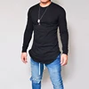 2022 New Men's Solid Color Tshirt Casual Slim Long-Sleeved T-Shirt Kanye West Tops Quality O-Neck Tshirt Men Top Tee WGTX61 ► Photo 3/6