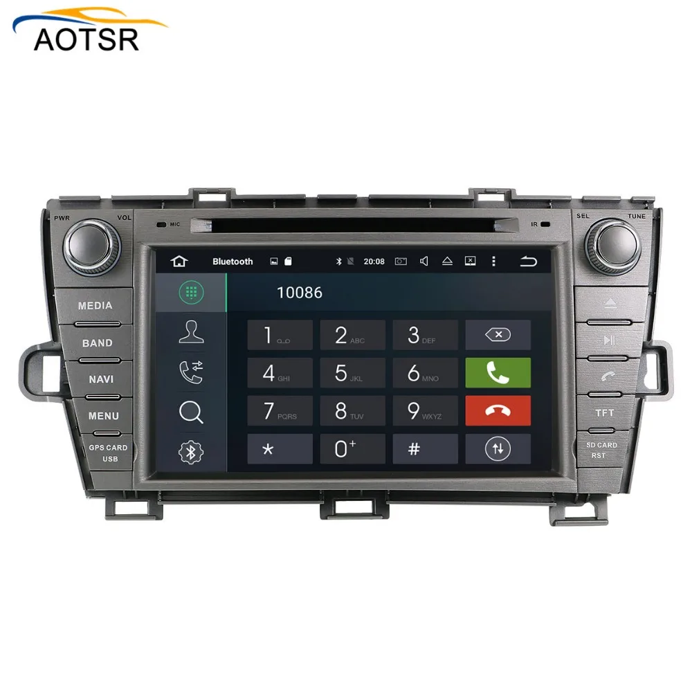 Top IPS 7" Android 8.0 Car DVD multimedia Player head unit For Toyota Prius 2009 2010 2012 2012 2013 Car Radio stereo GPS navigation 2