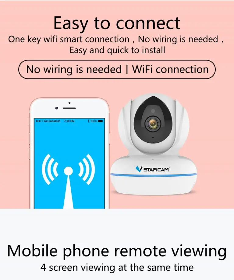 VISTARCAM C22Q 4MP 2 K HD PTZ беспроводная wifi ip-камера Поддержка 5G wifi