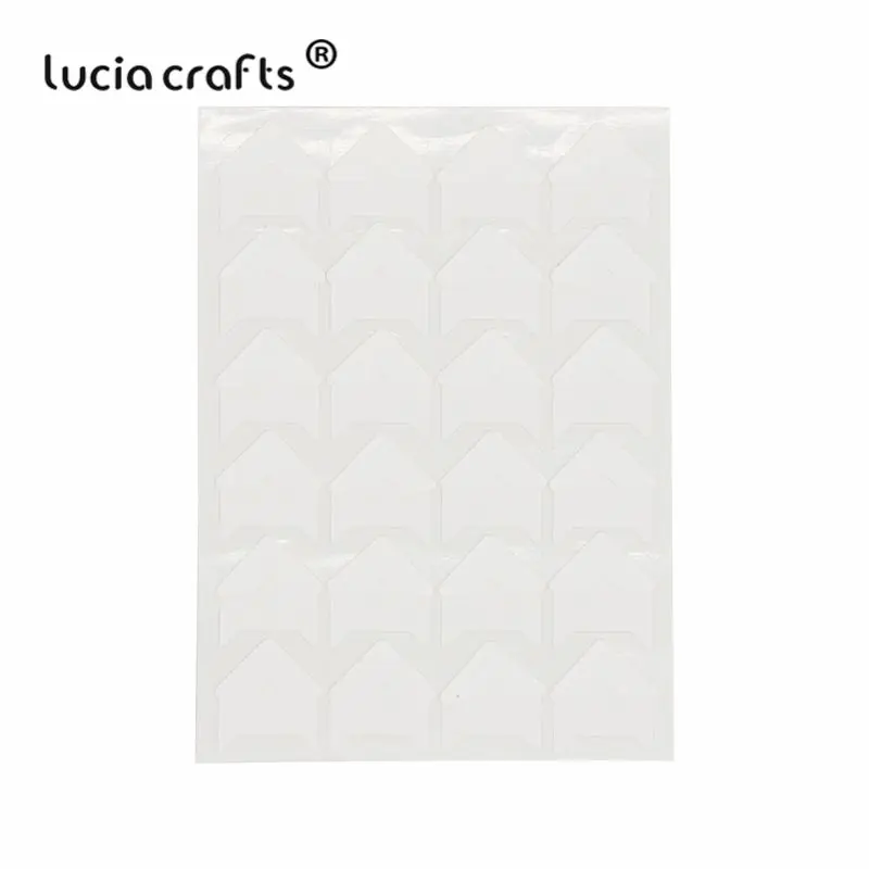 Lucia crafts(1 лист = 24 шт Угловые наклейки) Бумага для скрапбукинга DIY свадебный фотоальбом рамка Декоративные наклейки I0509 - Цвет: White 1sheet