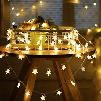 

80LED Star Light String 10M Twinkle Fairy Lights Garlands Battery Powered / Plug in Christmas LED Lamp Holiday Party Wedding
