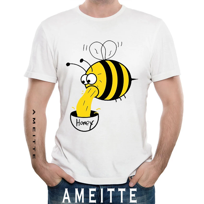 Funny Honey Bees Boys 3D Print Creative Short Sleeve Tee
