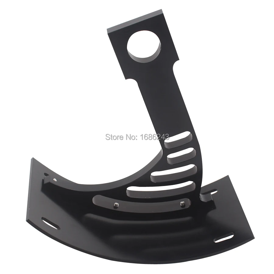 1" 25mm Motorcycle Aluminum Alloy Axle Mount Curved License Plate Holder Bracket Universal New