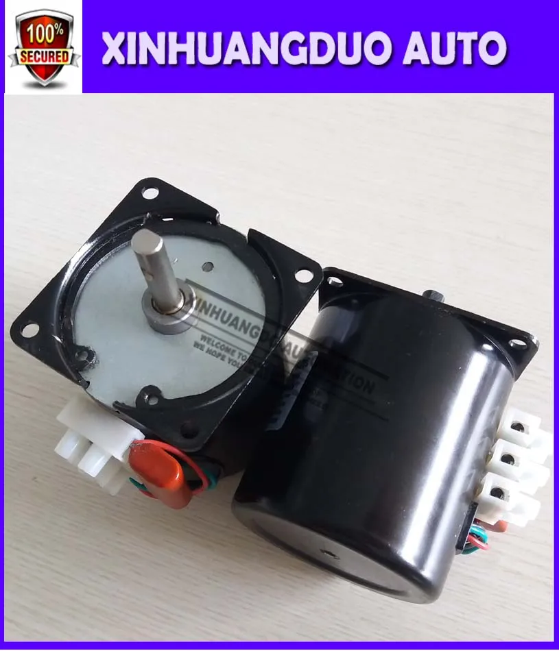 

1PCS Best 220 V/28w/2.5RPM-100RPM Low Noise Gearbox Electric Motor 50HZ 60HZ High Torque Low Speed AC synchronous motor 60KTYZ