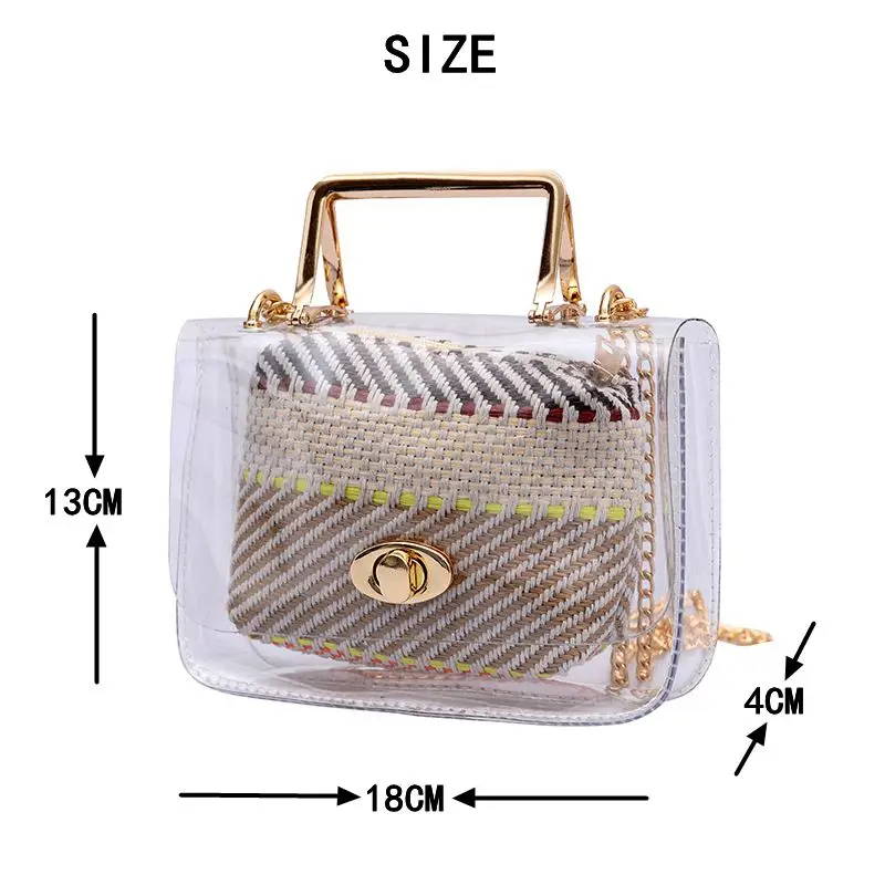 ARCHIE & RITA хит продаж прозрачная Желейная сумка Праздничная модная женская на