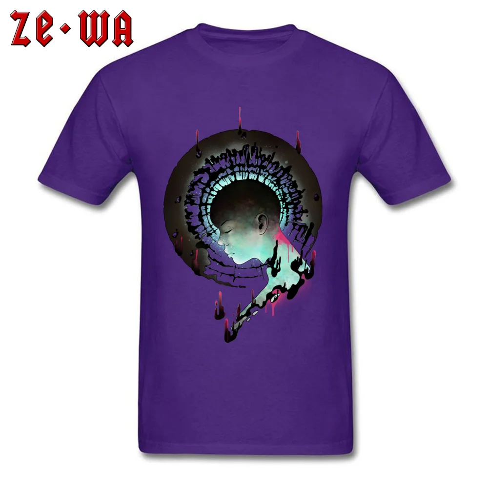 Elemental 100% Cotton T Shirt for Men Short Sleeve Funny Tees Oversized Fall Round Neck T Shirts Design Wholesale Elemental purple
