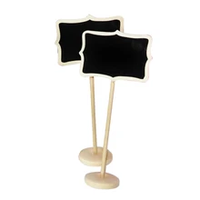 10 шт. мини доска Wordpad доска для сообщений с держателем база для свадьбы или украшения дома