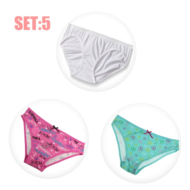 Mierside 3pieces/lot Cheap Panties Women's Cotton Panties Girls' Briefs