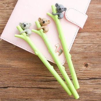 

2pcs/lot Cute Koala Gel Pens Black ink 0.5mm Korean Stationery Cartoon Animal Pen Office School Supplies Gift papelaria escolar