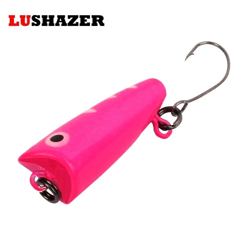 LUSHZER popper Рыбная 2 5 см 1 2g Ангело воблер приманка для рыбы приманки рыболовные