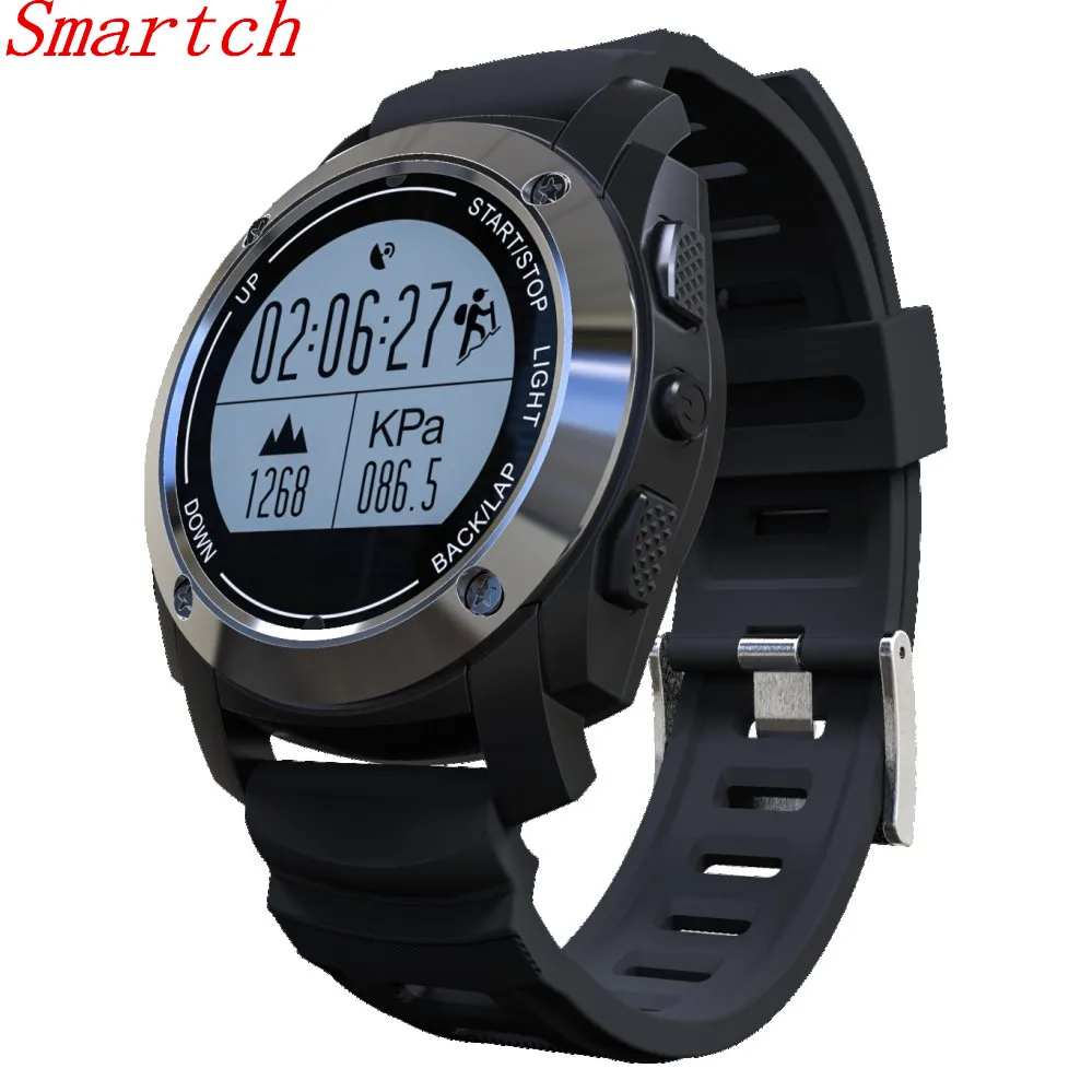 

Smartch S928 GPS Outdoor Sports Smart Watch Waterproof with Heart Rate Monitor Track Air Environment Temperature Height Smart Wr