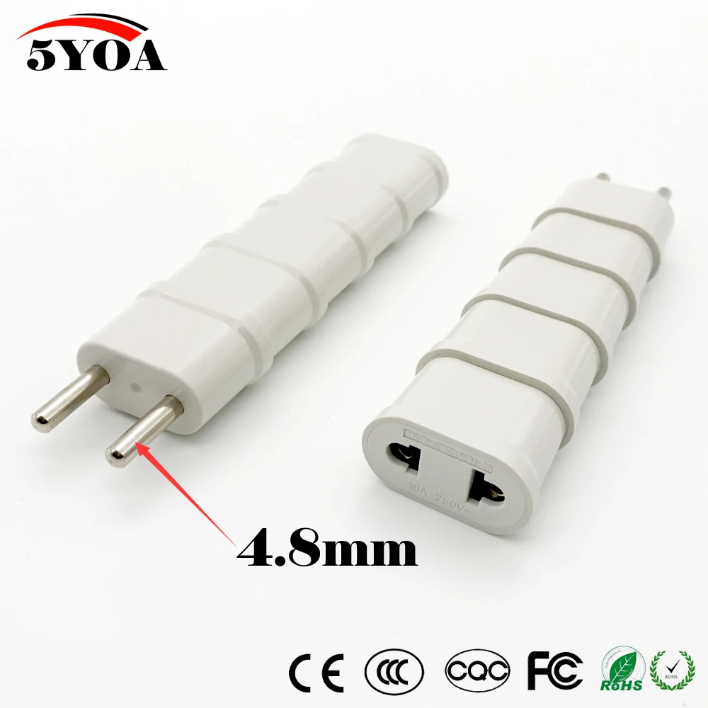Travel Power Plug Adapter Charger Converter 5YOA US USA EU EURO Europe plug adapter ac adapter power plug connector