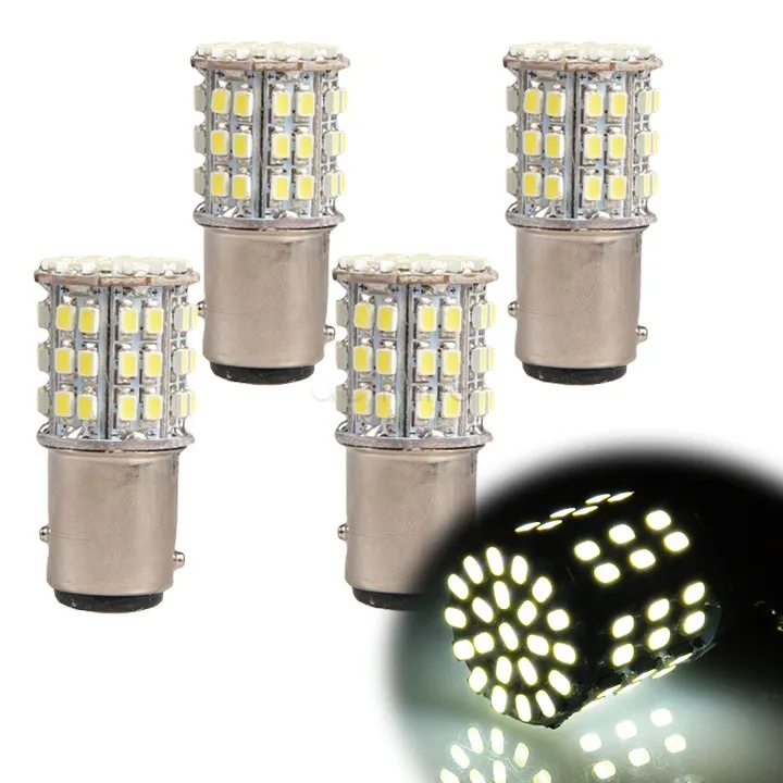 

1157/BAY15D 2057 64 1206 SMD LED Car Tail Brake Stop Turn Light Bulb Lamp White 3528 SMD Car Auto turning light (DC12V, 10Pcs)