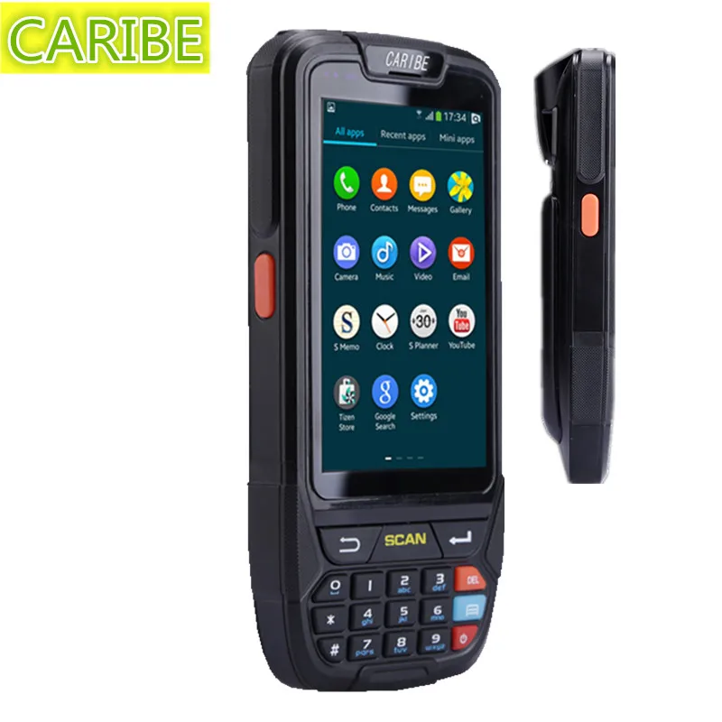 CARIBE الروبوت المساعد الشخصي الرقمي في الصناعة يده اللوحي 1D الباركود ماسحة البيانات جامعي كاميرا قارئ اتصال المدى القريب GPS CARIBE الروبوت المساعد الشخصي الرقمي في الصناعة يده اللوحي 1D الباركود ماسحة البيانات جامعي كاميرا قارئ اتصال المدى القريب GPS