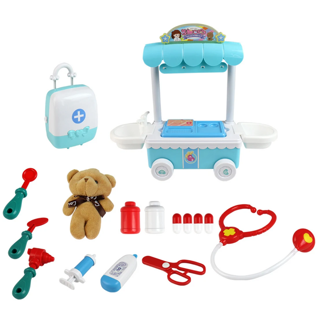 Children Pretend Role Play Doctor Electronic Talking Doll Playset Pretend Doctor Toy For Kids Children- T2002B