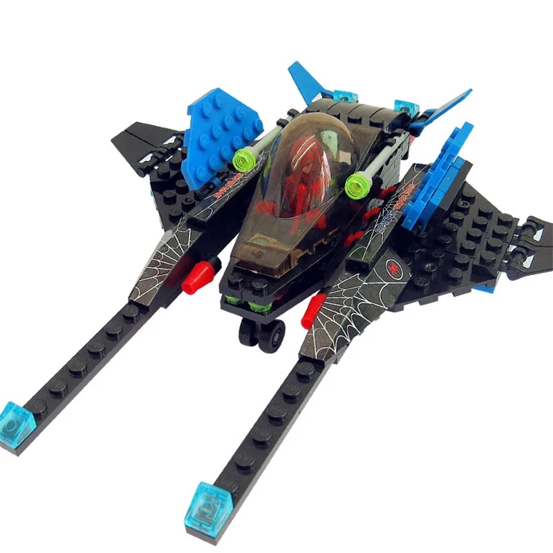 133pcs Spider Man Fighter Legoings Model Building Blocks Kit Kids Education Toys Gifts plastic model kits 133pcs Spider Man Fighter Legoings Model Building Blocks Kit Kids Education Toys Gifts plastic model kits