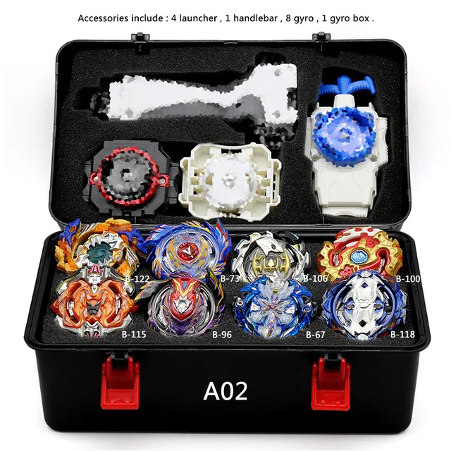 

-style Bay Sound Metal Fusion Beyblade Set Storage Box Top Beyblade Burst Bey Blade Launcher Bey Sounds Like Toys For Children