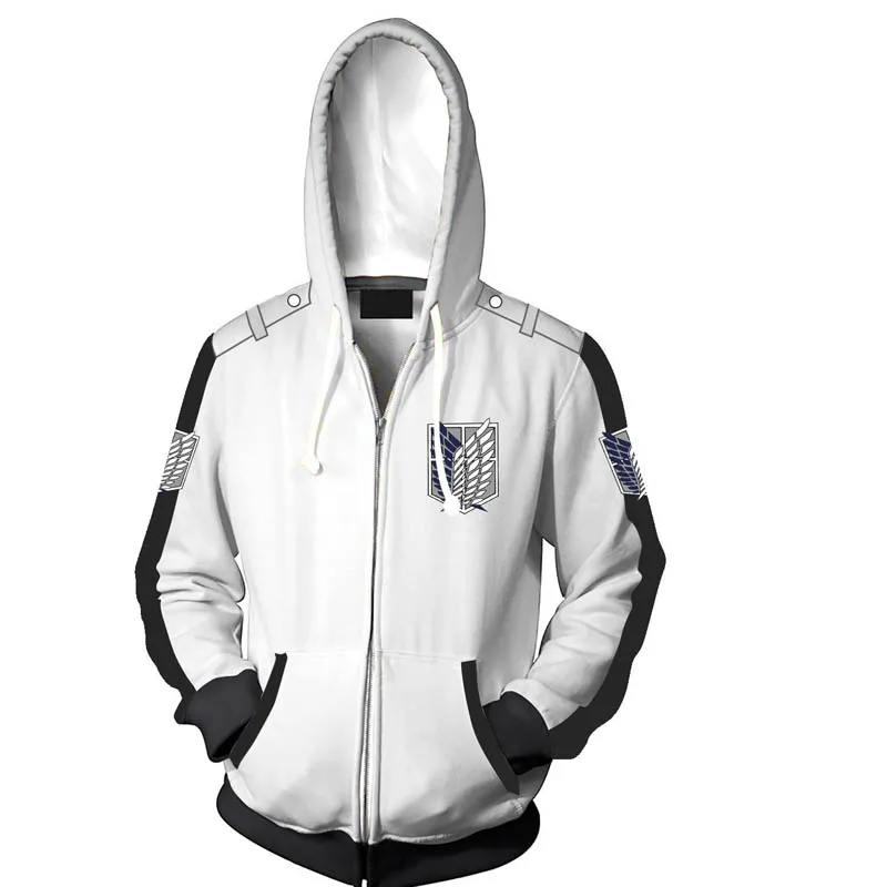 Anime Attack On Titan Levi Mikasa Eren Cosplay Costumes Men Women Hoodies Sweatshirts Spring Jacket Coat Luxtees (9)