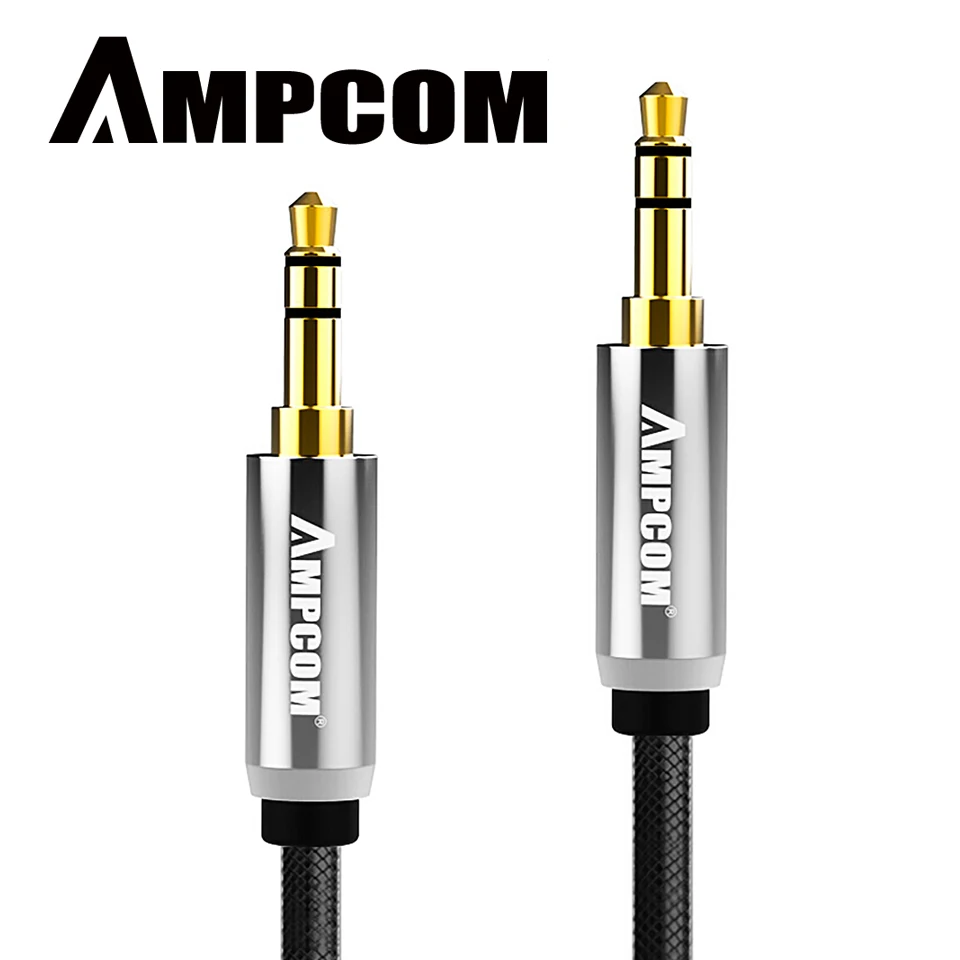 

AMPCOM Pro Series 3.5mm Audio Cable Lossless Audio Pure Copper Cable Male to Male Stereo Audio Aux Cable For Car Headphone PC