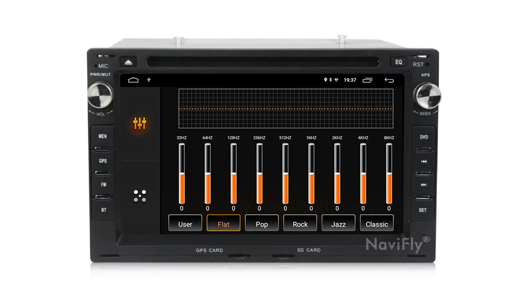 Best NaviFly 2 Din 2G+32G Android 9.1 Quad core Car Stereo Multimedia DVD Player GPS for Volkswagen Jetta Golf IV Passat B5 Polo 8