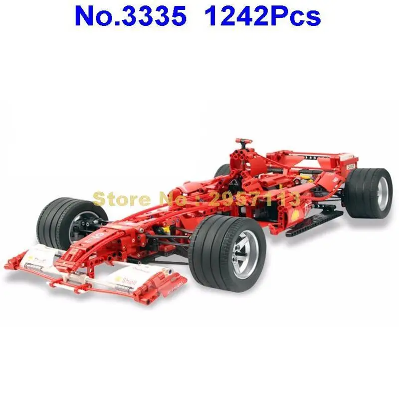 3335 1242 шт. F1 формула гонки 1:8 Car Building Block Совместимость 8674 Кирпич игрушка | Игрушки и