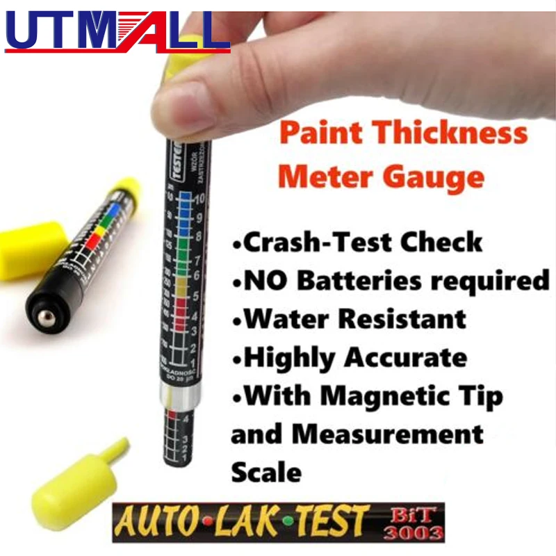 

1PC Paint Thickness Meter Gauge BIT 3003 CRASH CHECK TEST / NEW