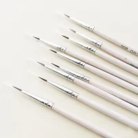 6Pcs/Set Fine Hand-painted Thin Hook Line Pen Drawing Art Pen #0 #00 #000 Paint Brush Art Supplies Nylon Hair Brush Painting Pen