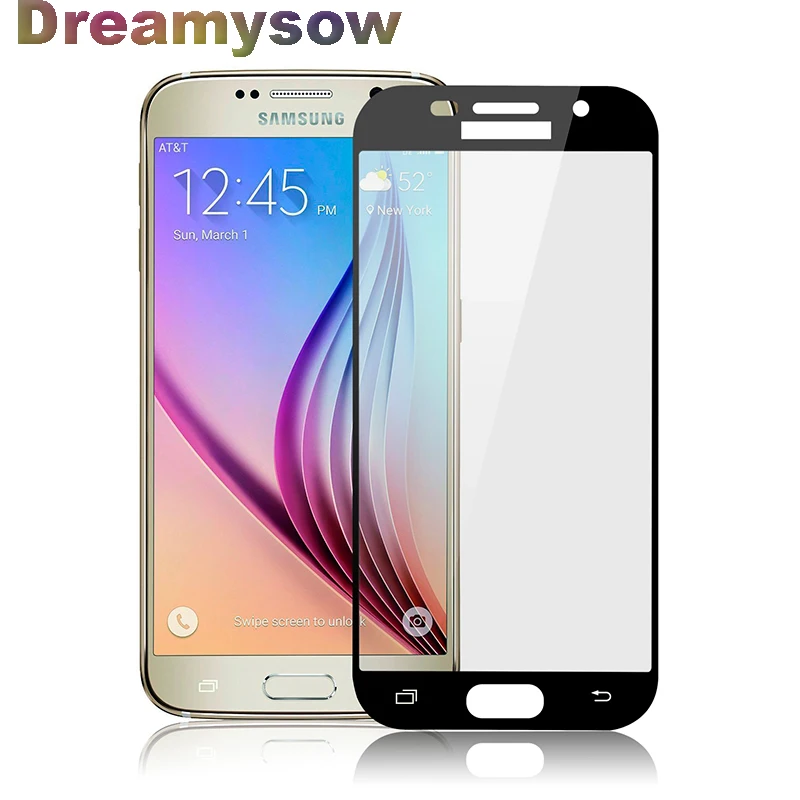 Защитная пленка на весь экран для Samsung Galaxy A5 A7 A3 2017 закаленное стекло A520F A320F