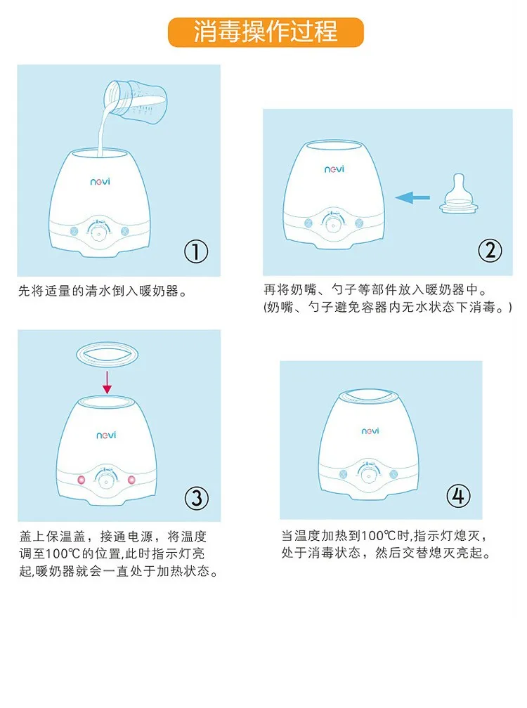 Новинка года NGVI бутылочка Подогрев молока еда нагреватель для жидкости Детские принадлежности