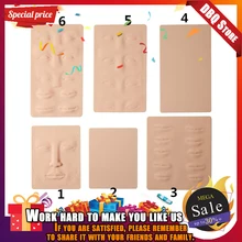 3D Силиконовый Перманентный макияж, татуировка, тренировка, поддельная кожа, пустые глаза, губы, лицо, для микроблейдинга, татуировка, машина для начинающих