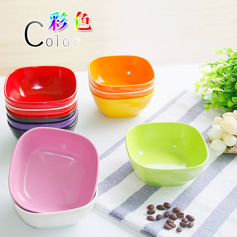 Colored Plastic Melamine Bowl Melamine Imitation Syrup Dessert Bowl
