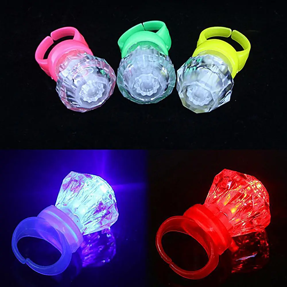 10x LED Finger Lights Party Laser Finger Light Up Beam Torch Glow Party Ring.'; 