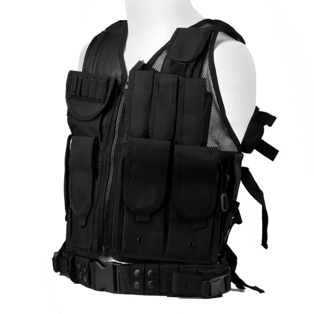 Gilet tactique Molle Airsoft, Camouflage SWAT Police militaire, Combat Paintball chasse, gilet d'assaut – Image 5
