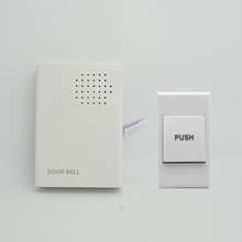 1 комплект) проводной дверной звонок, домашний контроль доступа, домофон DingDong, высокое качество, 3 в, батарея с отстегивающейся кнопкой