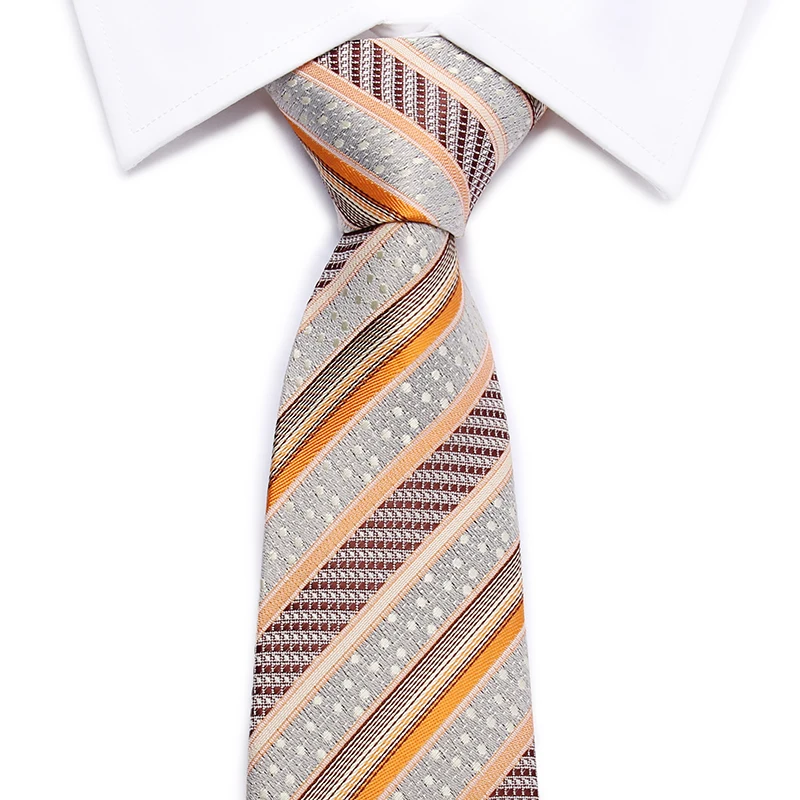 Прямая Винтажный Мужской классический галстук 8 см Шелковый однотонный галстук в горошек галстук мужской стильный галстук деловой, для жениха
