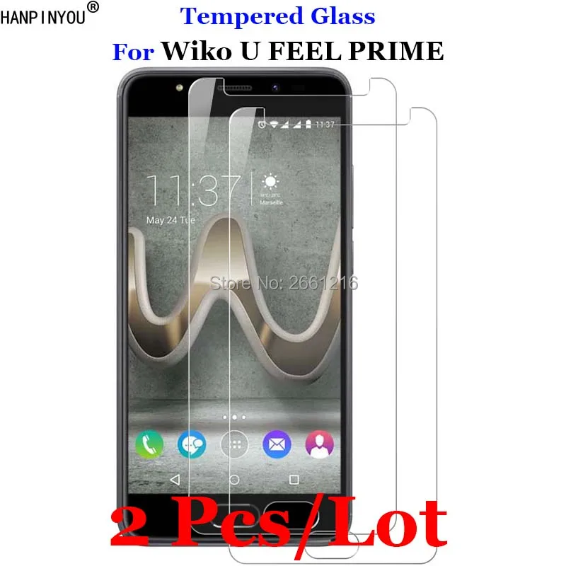 

2 Pcs/Lot For Wiko U FEEL PRIME Tempered Glass 9H 2.5D Premium Screen Protector Film For Wiko UFEEL PRIME 5.0