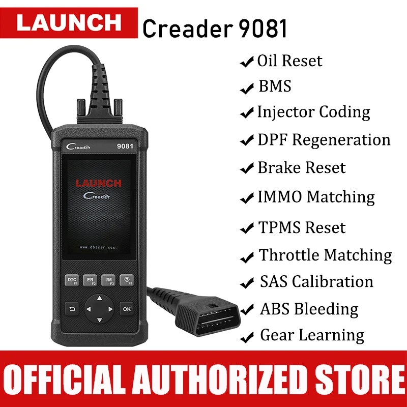 

Launch CReader 9081 OBD2 Diagnostic Scanner Tool with TPMS Reset