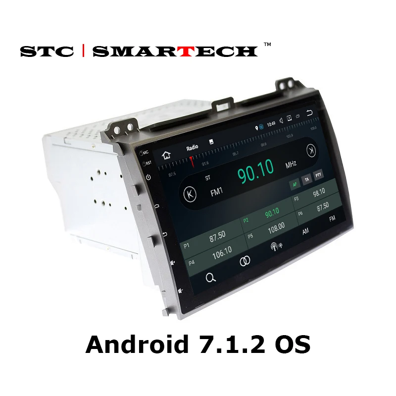 Sale SMARTECH 2 Din Android 7.1 OS Car Radio GPS Navigation for TOYOTA Land Cruiser Prado 120 Support Pioneer JBL Amplifier System 4