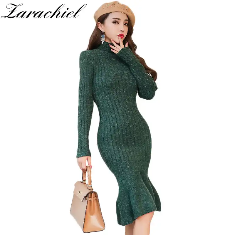 zara knit sweater dress