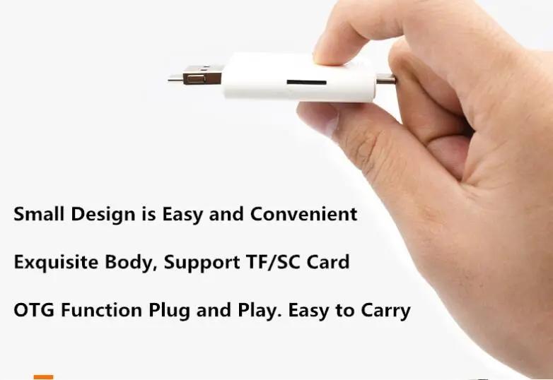 Кард-ридер micro USB OTG type-C USB2.0 флэш-накопитель 3 в 1 480 Мбит/с для huawei Xiaomi samsung мобильный телефон ПК планшеты ноутбук
