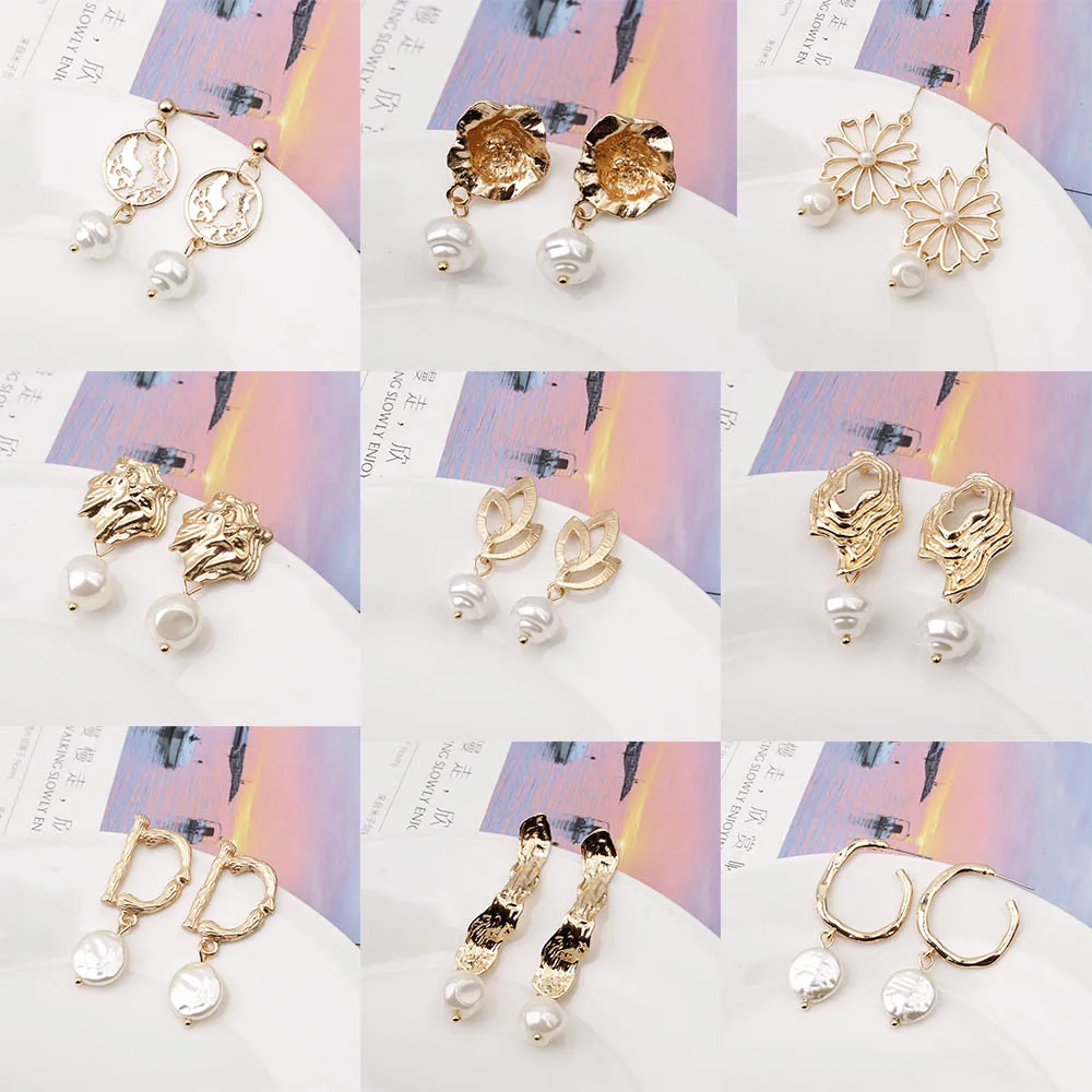 

Fashion jewelry earrings Simple pearl drop earrings imitate pearl jewelry gold earrings for women jewelry earrings 2019 A867