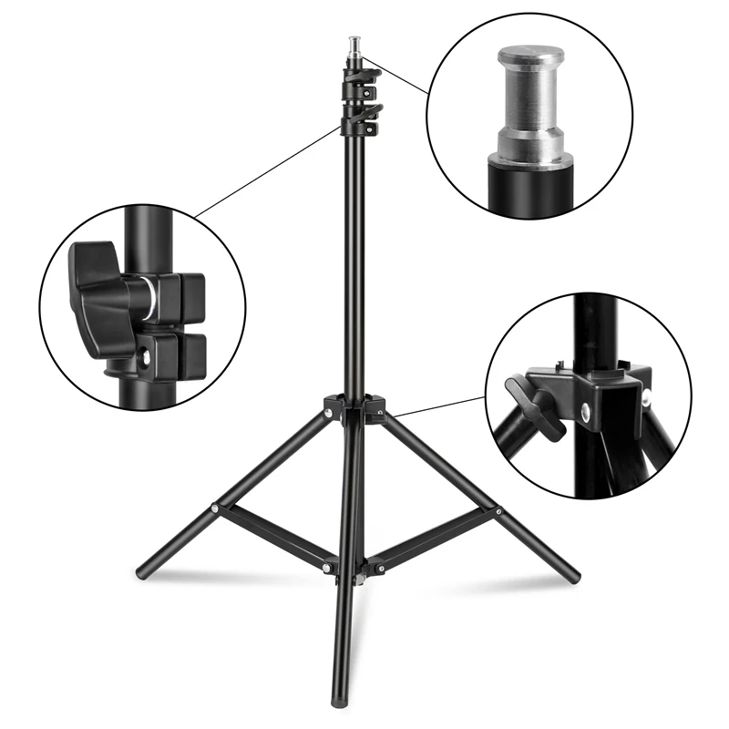 

78inch/6.5 Ft/200CM Photography Tripod Light Stand For Photo Studio Reflector Soft box Camera Umbrella Background Video Studio
