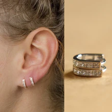 Подлинный подлинный штамп, 925 Стерлинговое Серебро, круглые клипсы, модные 925 серебряные серьги, лучший подарок для девушки