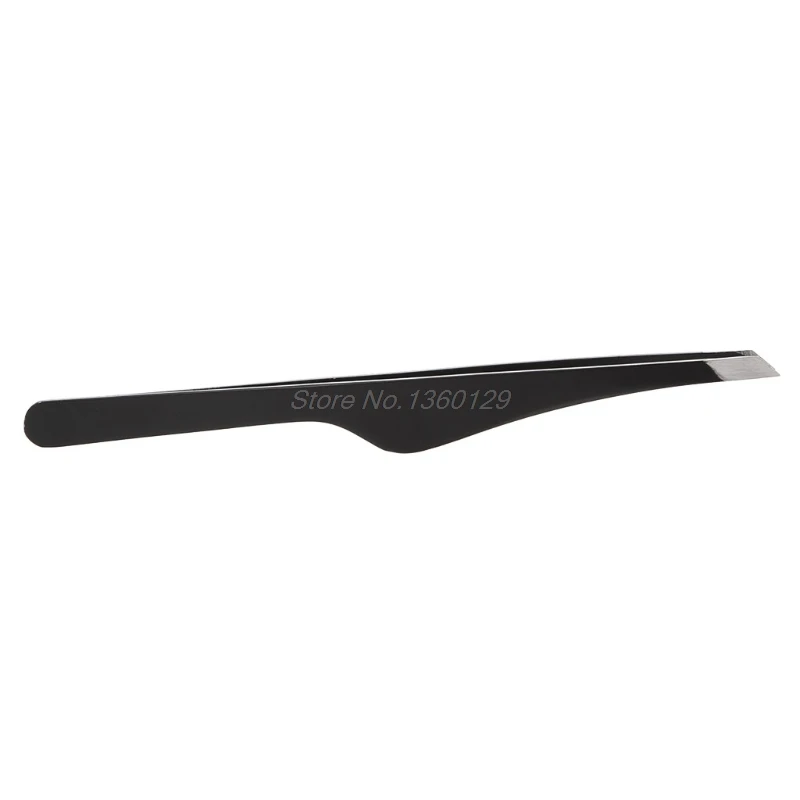 Professional Stainless Steel Slant Tip Hair Removal Eyebrow Tweezers Precision Tweezers