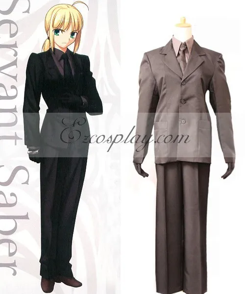 

Костюм для косплея FateZero Saber Black E001